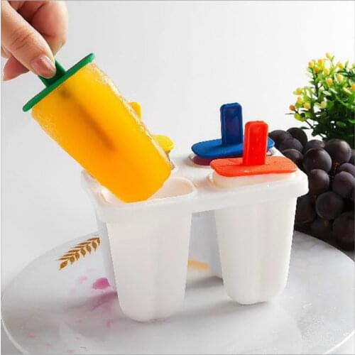 4 Case DIY Ice Cream Maker Box Ice Mold Box Ice Lattice Ice Maker Form for Frozen Tools Kitchen Tools Popsicle Mold