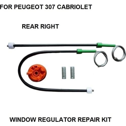 FOR PEUGEOT 307 CABRIOLET WINDOW REGULATOR REPAIR KIT REAR RIGHT 2003-2008
