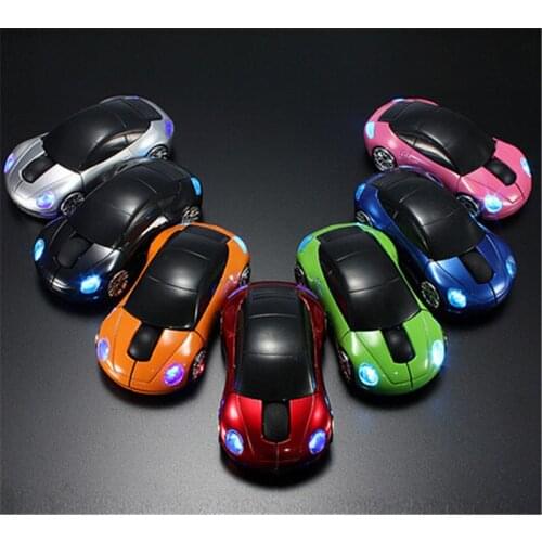 Computer Accessories 2.4GHz Optical Wireless Mouse Mice Car Shape Receiver USB For PC Laptop