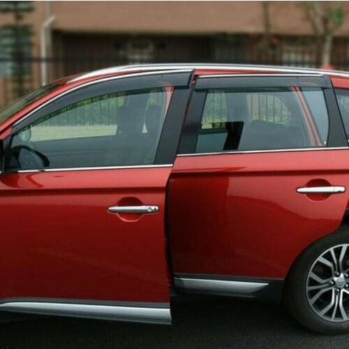 For Mitsubishi Outlander 2013-2019 Window Door Visor Vent Sun Shade Rain Guard
