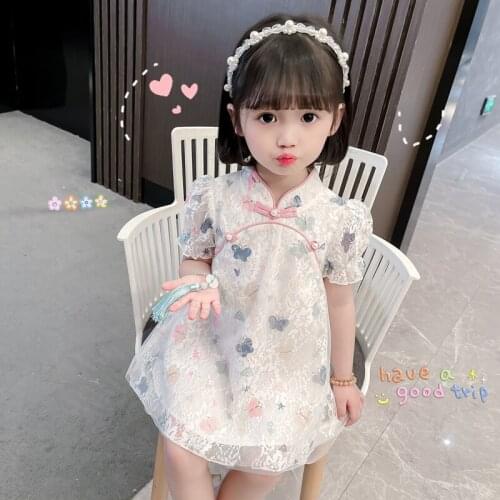Girls' summer dresses 2021 new childrens summer dresses, hanfu girls, princess dresses, childrens dresses, summer Lolita dress