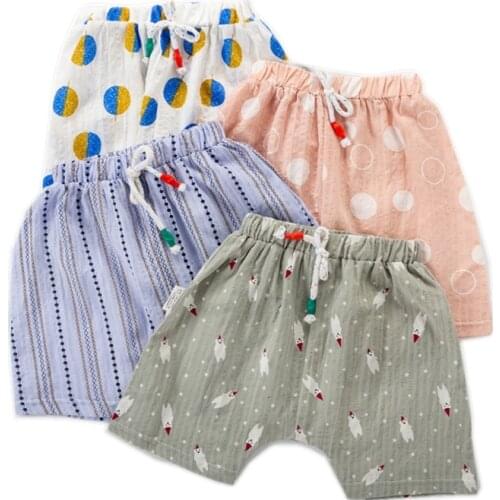 Baby Boy Summer Clothes Toddler Boys Flax Shorts Infant Girls Short Beach Pants Kids Soft Short Panties Children Clothing