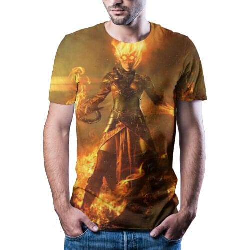 2020 Men Animation T -Shirt 3d Printing T -Shirt Men 'S Hip Hop T -Shirt Top Short Sleeve O -Neck 3d Printing Summer Clothing