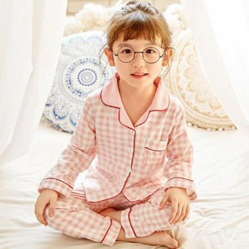 New Children Cardigan Homewear Set Spring Kids Nightwear Baby Girl Casual Clothing Costume Boys Sleepwear Pajamas Suit