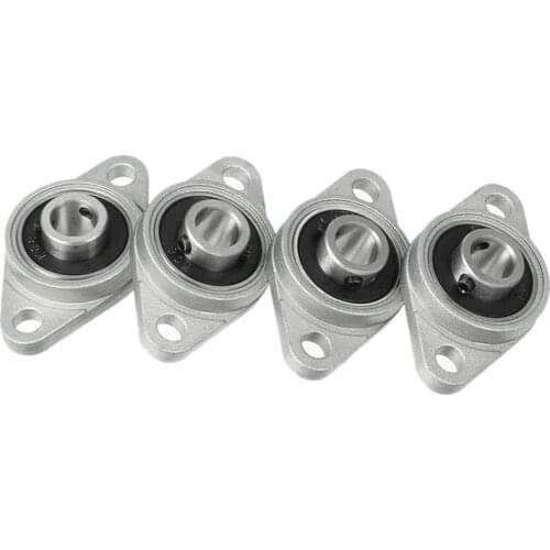 4Pcs Kfl08 Pillow Block Bearing 8Mm Bore Diameter Zinc Alloy Rhombic Flange Bearing For Cnc
