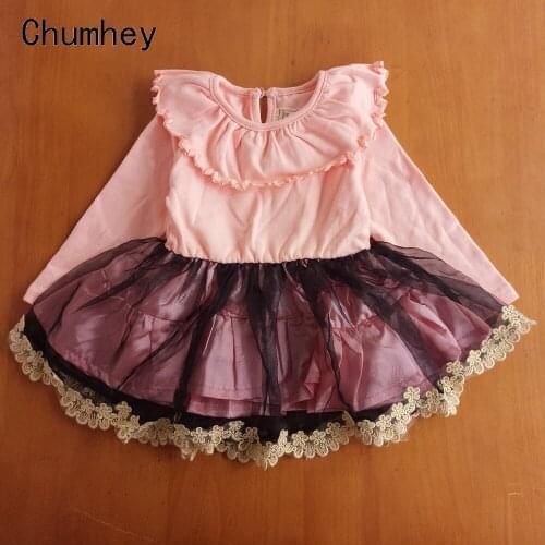 2-6 Years Little Girls Dress Spring Cotton Cute butterfly Full Sleeves Kids Nightgown pajamas Children Clothing Girl Clothes