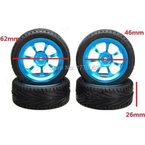 4pcs Wltoys A949 A959 A969 A979 1/18 RC Car Spare Parts Conversion 1:10 General aluminium alloy Wheel hub