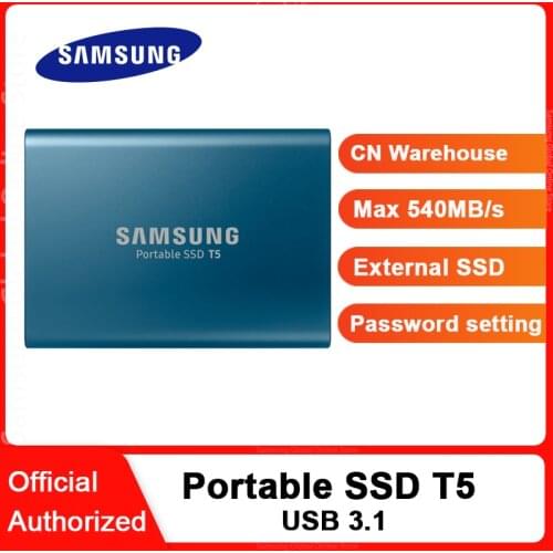 SAMSUNG External SSD T5 USB3.1 USB3.0 250GB 500GB 1TB Hard Drive External Solid State Drives HDD Desktop Laptop PC disco duro