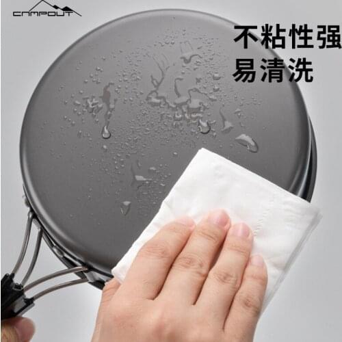 180x44mm Outdoor Portable Pan Small Frying Pan Camping Picnic Cookware Non-stick Pan Cooking Tableware Camping Utensils