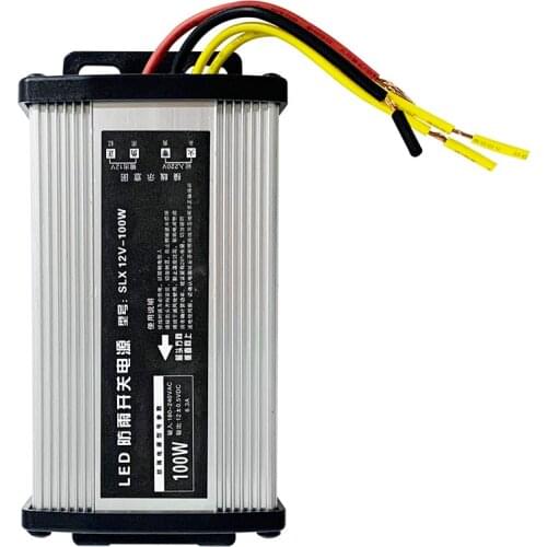 Waterproof Rainproof Switching Power Supply 180V~220V AC to 12V 8.3A Electric Transformer for CCTV Surveillance Security Camera