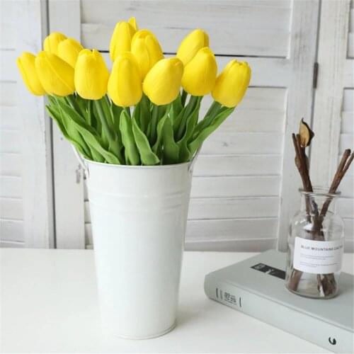 1/3/5 PCS Tulip Bouquet Artificial Flower Real Touch Family Garden Wedding Decoration Flower Christmas Party Home Room Decor