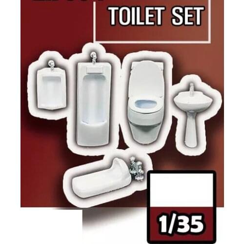 1/35 Old toilet Set Resin figure Model kits Miniature gk Unassembly Unpainted