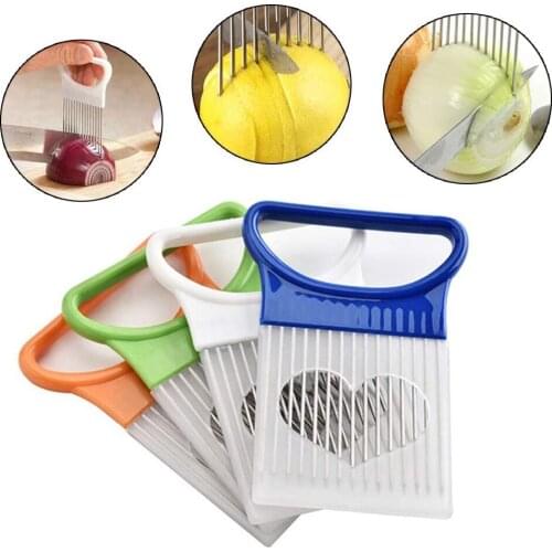 1PCS/2PCS Stainless steel onion sliced potato shredded cucumber fruit vegetable vegetable cutting hand guard Kichen Accessories