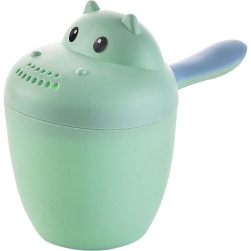 1PC Cute Cartoon Shampoo Cup Kids Wash Hair Shampoo Cup Baby Spoon Shower Bath Water Swimming Head Watering Bottle Bath Product