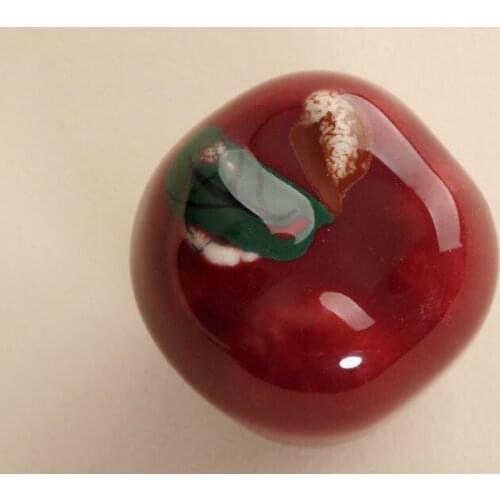 UNILOCKS 10 Pcs Kids Room Ceramic Modern Apple Kitchen Handle Drawer Knobs(Sizer:38*31mm)