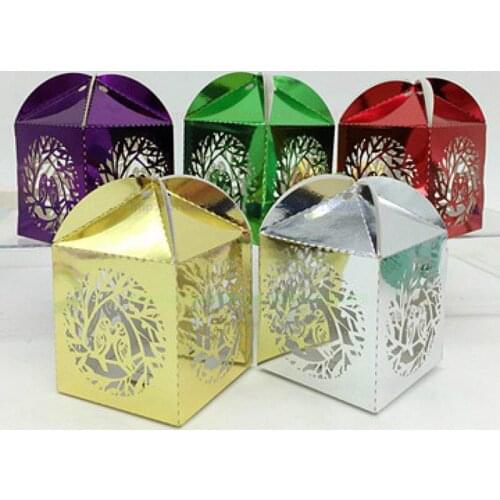 50Pcs Laser Cut Bird Candy Boxes Sweets Box Baby Shower Gifts Wedding Decorations Party Supplies Gift Box For Wedding 8ZSH125