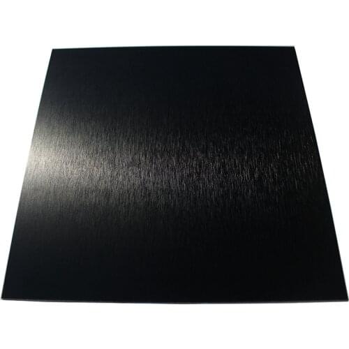 5052 Custom Black Anodized Flat Plate Co2 Or Fiber Laser Engraving Nameplate Asset Tag Black Anodised Textured Aluminium Sheet