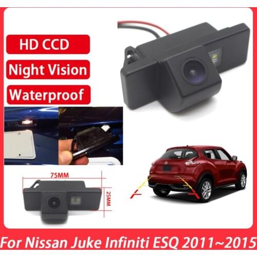 Car CCD Reverse Parking Rear View HD Camera Night Vision Waterproof For Nissan Juke Infiniti ESQ 2011 2012 2013 2014 2015