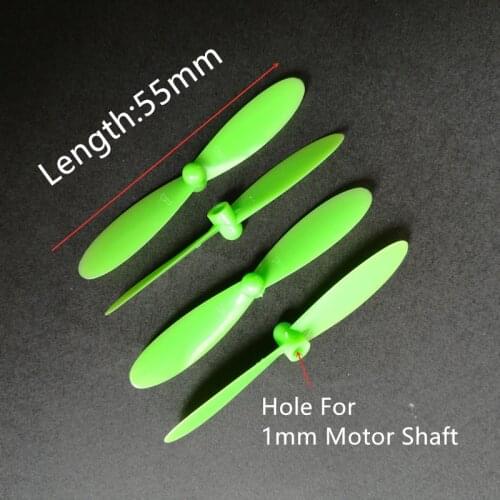 Free Shipping CW/CCW Propellers Spare Blade Main Props Propeller For H107D RC Quadcopter 55mm Paddle Blade Drone Accessories