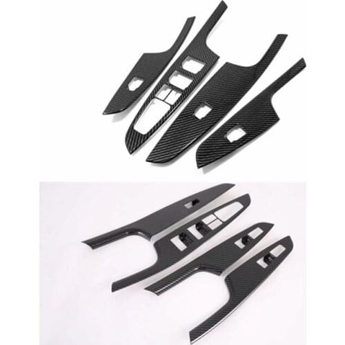 For Hyundai Tucson 2015-2019 Car Door Armrest Window Glass Lifter Button Frame Decorative Cover Trim Car Styling Accessories