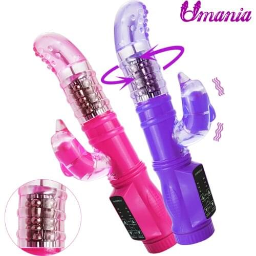 Dolphin 36 Modes Rabbit G-spot Vibrating Rotation Body Massager Vibrator for Woman, Vibrating Vibe Sex Toys Adult Sexy Products