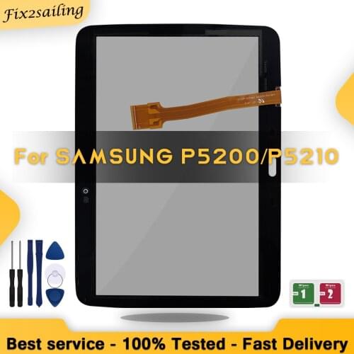 For Samsung Galaxy Tab 3 10.1 P5200 P5210 GT-P5210 10.1" High Quality Touch Screen Digitizer Sensor Replacement Front Glass Lens