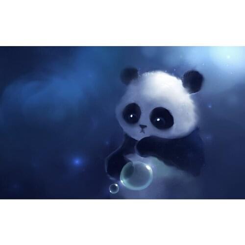 Fantasy Picture Panda Play Bubble Series Diamond Painting Cross Stitch Full Diamond Embroidery For Children GJ646
