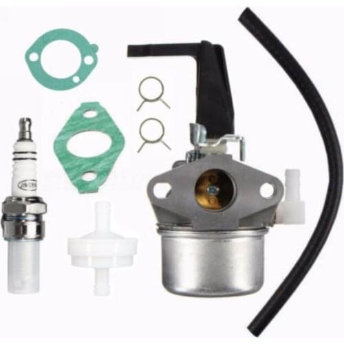 Carburetor Tiller Carb Fuel Filter Kit Set Fit For 696065 697422 Black & Silver