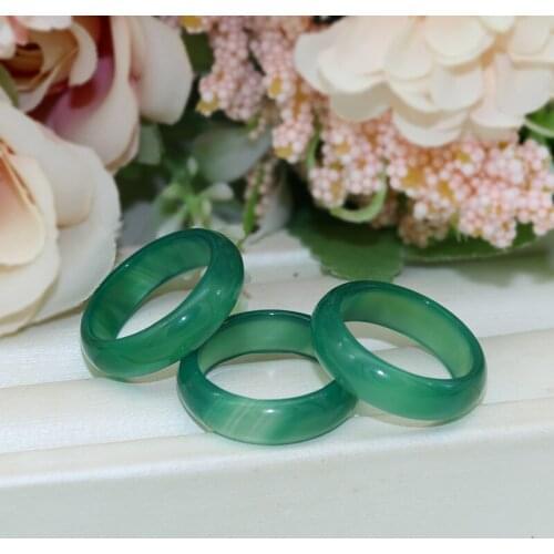 Fashion jewelry couple ring natural stone men and women classic texture handmade brand Ring jewelry accessories