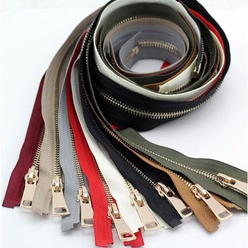 24 Colors 70cm 5# Metal Zipper Open-end for Mens and Women Sewing Down Jacket Clothing Coat Sewing Accessories DIY Craft zip