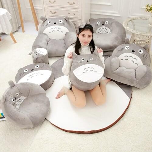 Multi-style cute Neighbor Totoro plush toys coussin Kit handmade home Totoro home decor ornament sofa cushion seat doll carpet