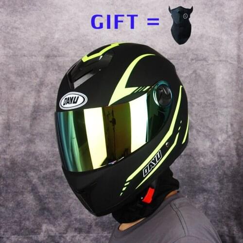 Full Face Adult Super Cool Motorcycle Dual Lens Helmet Warm Winter Motorbike Moto Scooter Helmets Women Moto Casque Unisex