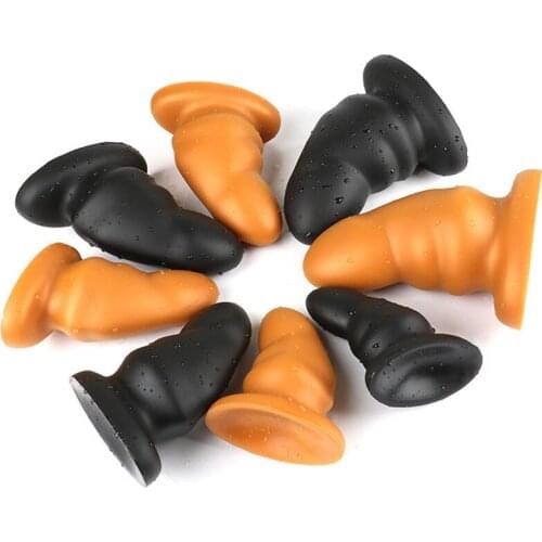 Soft Liquid Silicone Vagina Dildo Anus Dilator Sex Toys For Women Men Huge Anal Beads Expander Butt Plug Erotic Prostate Massage