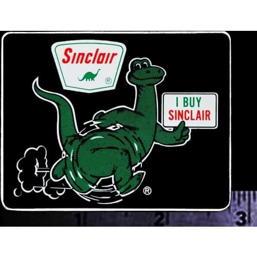 For x2 SINCLAIR - I Buy Sinclair - Original Vintage 1970s Racing Decal/Sticker