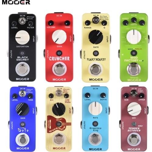 Mooer Guitar Effect Pedal mooer Black Secret Micro Mini Distortion Electric Guitar Pedal True Bypass For Guitar Accessories