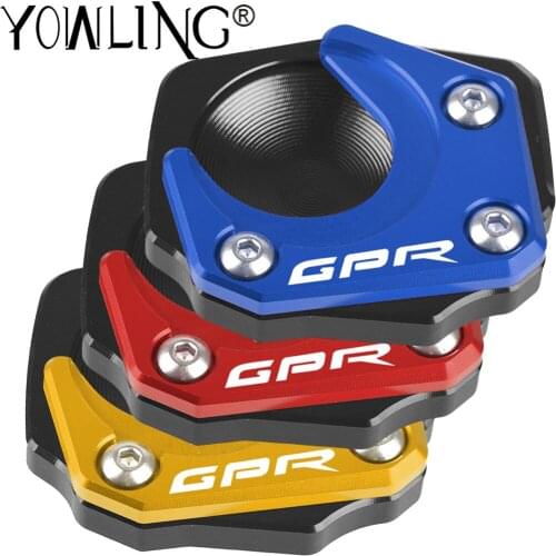FOR Aprilia GPR150 GPR125 Motorcycle CNC Foot Side Stand Pad Plate Kickstand Enlarger Support Extension GPR 150 GPR 125