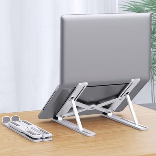 Portable Laptop Stand Foldable Notebook Stand Holder Adjustable Computer Base Lapdesk Cooling Bracket Computer Accessories