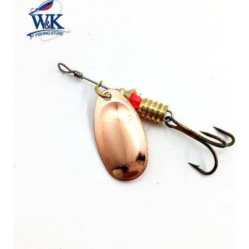 Pond Fishing Lure Kit 6 pcs /set Spinner Baits with Treble Hooks River Fishing Trout Carp Salmon Perch Walleye Lures Spinners