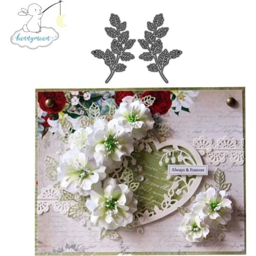 CH Two Leaves Metal Cutting Dies Stencils For Scrapbooking Photo Album Decoration Embossing Paper Card Craft