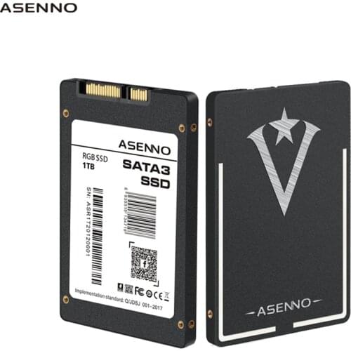ASENNO RGB SSD 1TB 128GB 256GB 512GB SATA3 Solid state Drive 2.5 Hdd For Laptop Desktop