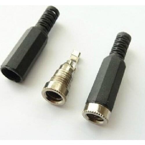 10pcs 5.5*2.1 DC Power Jack 5.5MM * 2.1MM YX-5.5-2.1 Male Socket for Panel Installation (SolderType)
