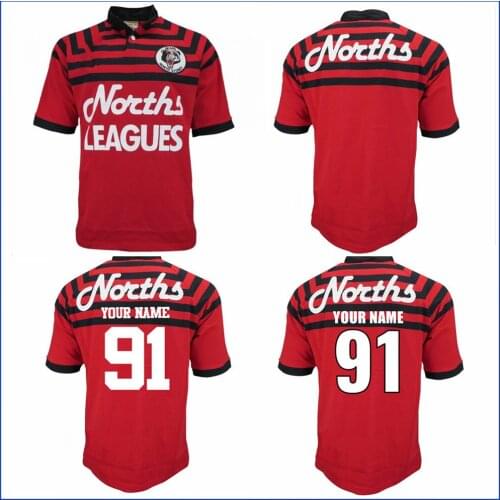 1991 NORTH SYDNEY BEARS RETRO RUGBY JERSEY 1991 North Sydney Bears Rugby TRAINING SHORTS JERSEY size S--5XL