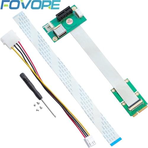 Mini PCI e to PCIe extension Riser Cable Mini PCI-e to PCI express x1 extension Extender extend Riser Cable