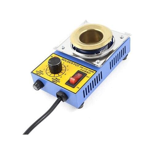 220VAC 100W/150W/250W/300W Lead Free Round Solder Pot Soldering Desoldering Bath AU Plug