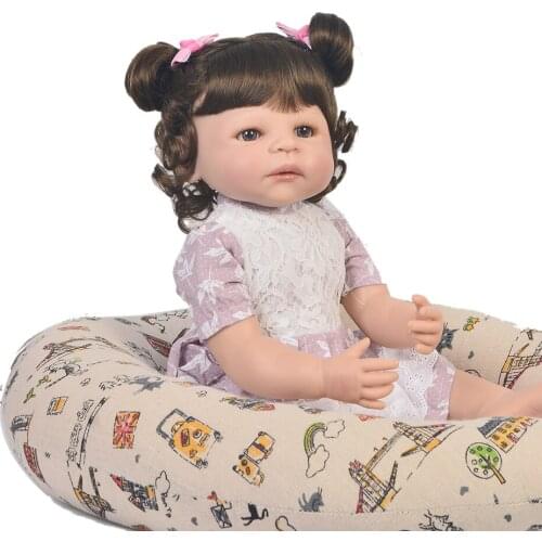 Reborn dolls toys 55cm Full Silicone Body Reborn Baby girl bonecas Vinyl Newborn Princess Babies Bebes reborn toys Birthday Gift