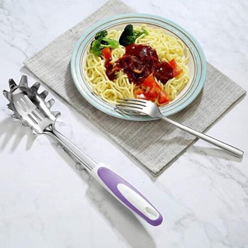 Pasta Scoops Pasta Noodle Spoon Pasta Scoop Colander Noodle Spaghetti Ladle Slot Spoon Stainless Steel Colander Kitchen Gadget