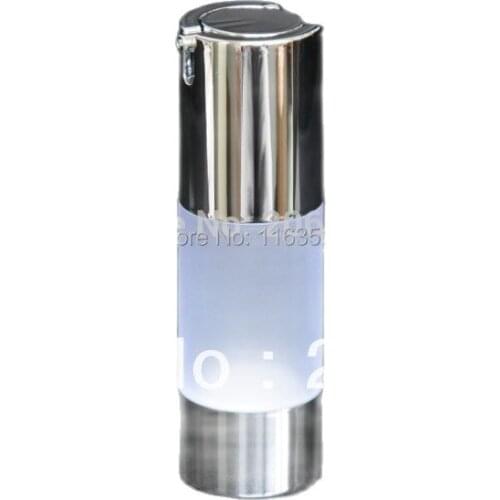 30ml frosted airless bottle with uv silver vacuum pump or lotion bottle used for Cosmetic Container