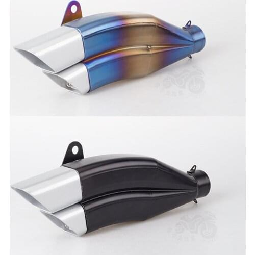Motorcycle modified exhaust pipe muffler MSX125 double pipe exhaust GSXR750 R3 CBR650 NINJA