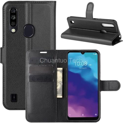 Fashion Wallet PU Leather Case Cover For ZTE Blade A7 2020 Flip Protective Phone Back Shell With Card Holders