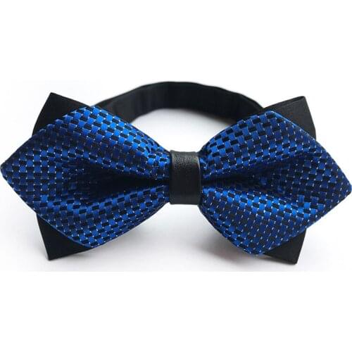 Fashion British Style Double-pointed Mens Bow Tie Trendy Wedding Suit Bow Tie Business Casual Banquet Dress Bow Tie Accessories